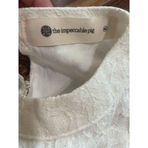 The Impeccable Pig white lace dress Sz M - Picture 5 of 10
